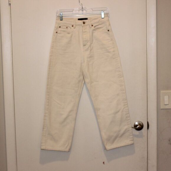 The Kooples White High-Rise Cropped Straight-Leg Jeans Women's Size 26 - Picture 2 of 12